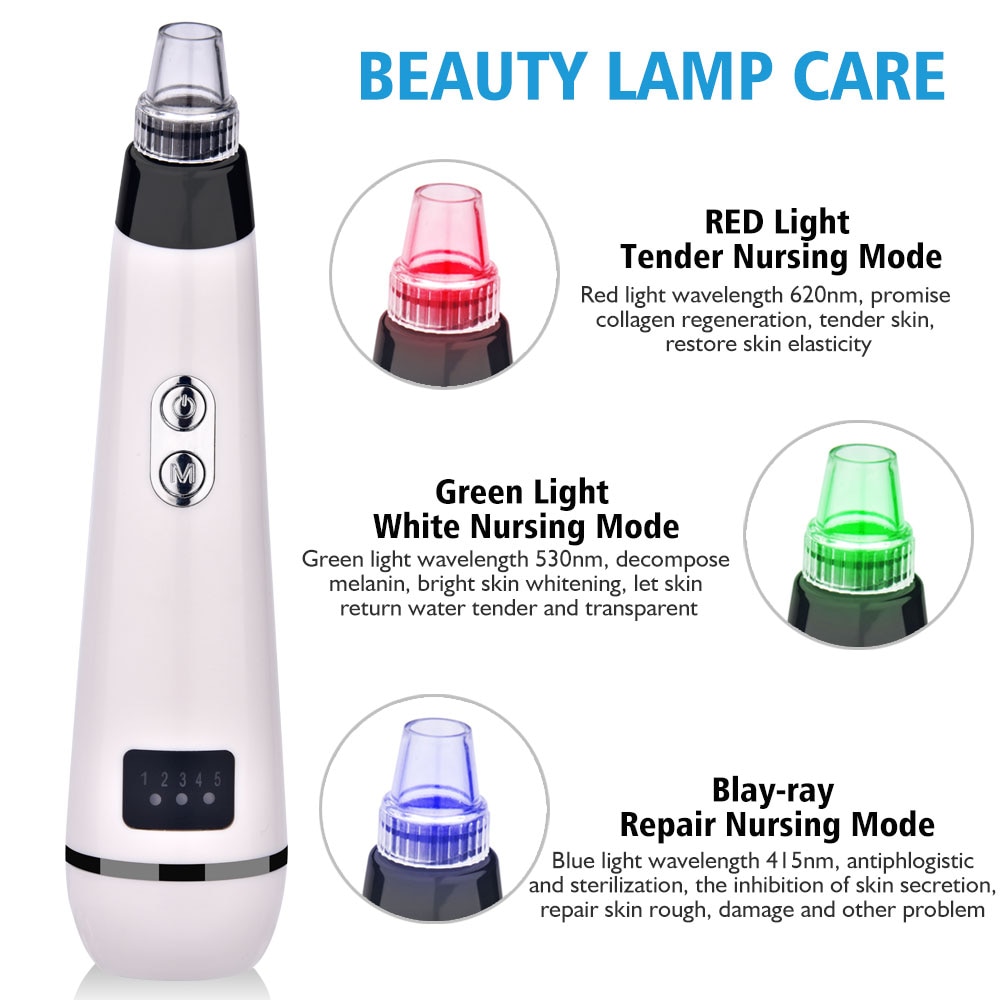 Blackhead Skin Care Dropshipping Discounted Price Face Deep Pore Acne Pimple Removal Vacuum Suction Facial Diamond Beauty Tool - Image 2